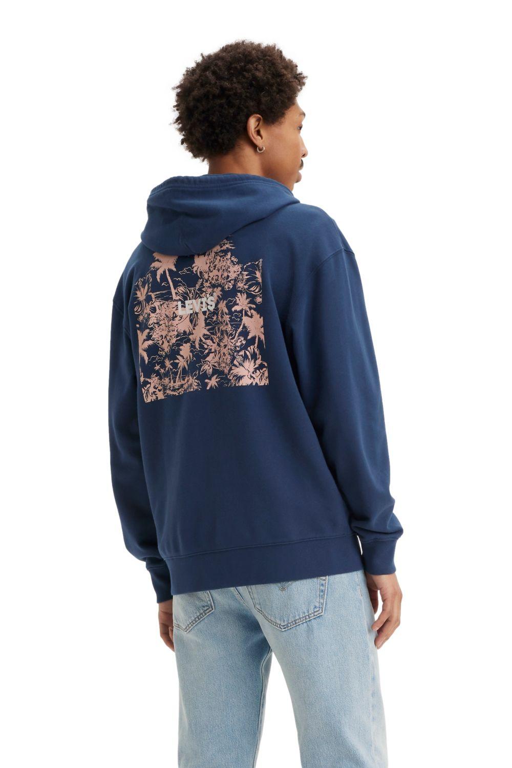 Polerón Hombre Relaxed Graphic Zipup Azul Levis 38717-0047-1