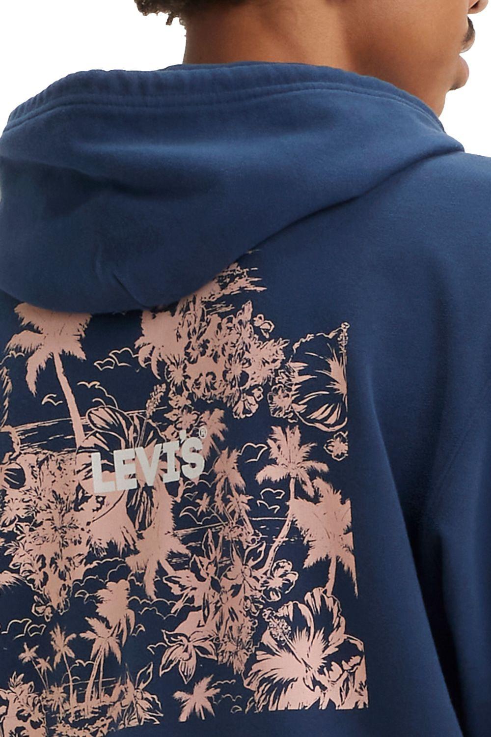 Polerón Hombre Relaxed Graphic Zipup Azul Levis 38717-0047-3