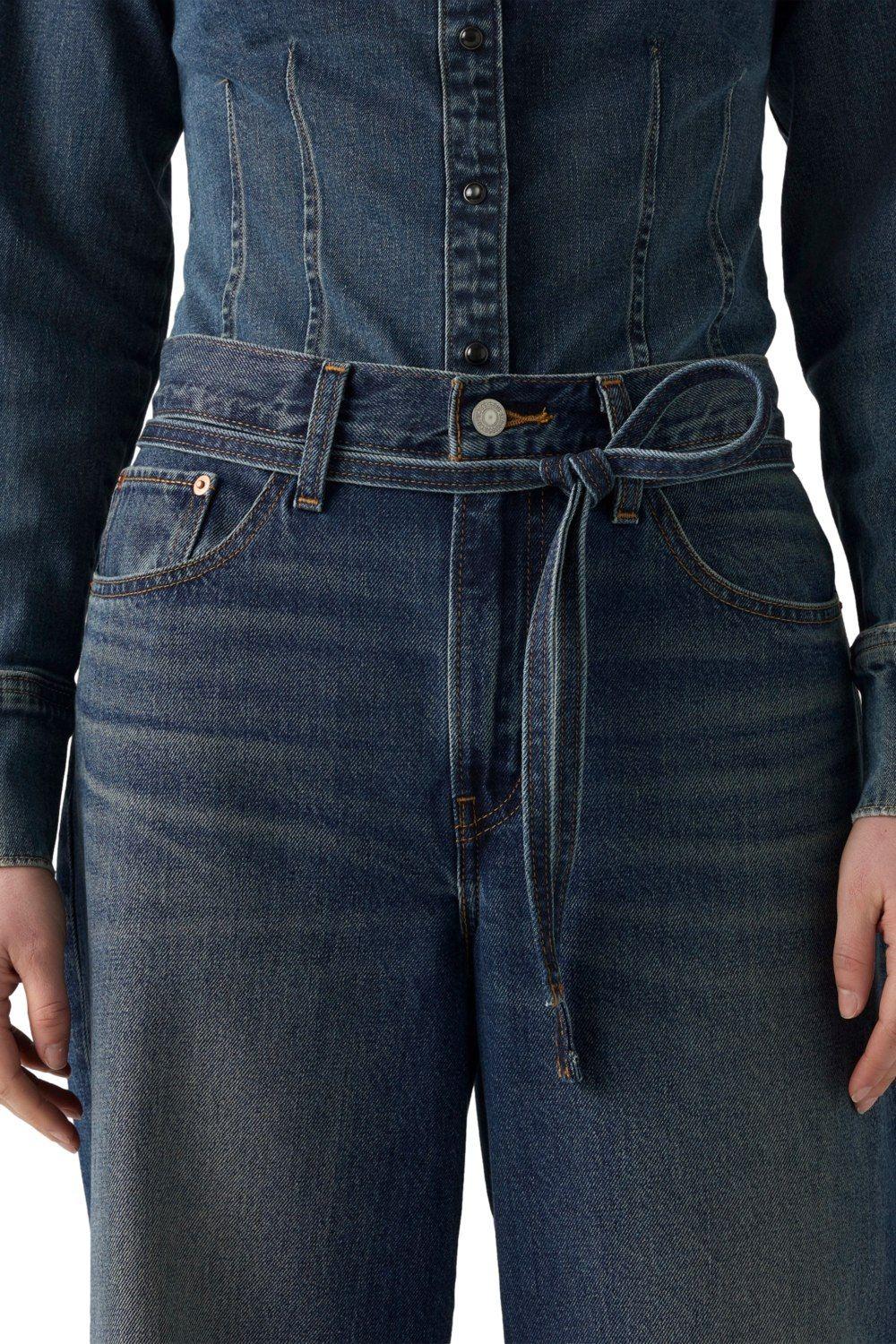 Jeans Mujer Xl Straight Azul Levis A8701-0030-4