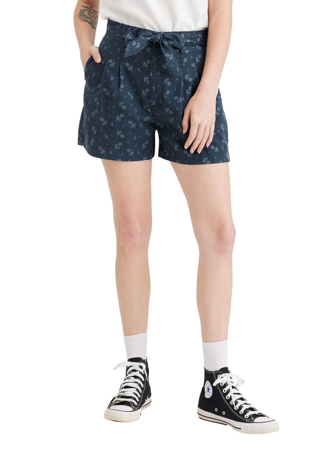 Short Mujer Tie Front Azul A6996-0003-0