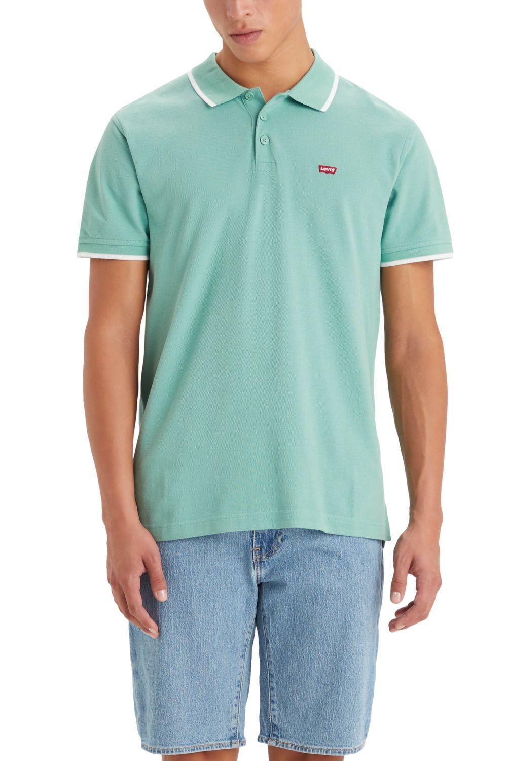 Polera Hombre Cuello en Punta Verde Levis 35883-0168-0