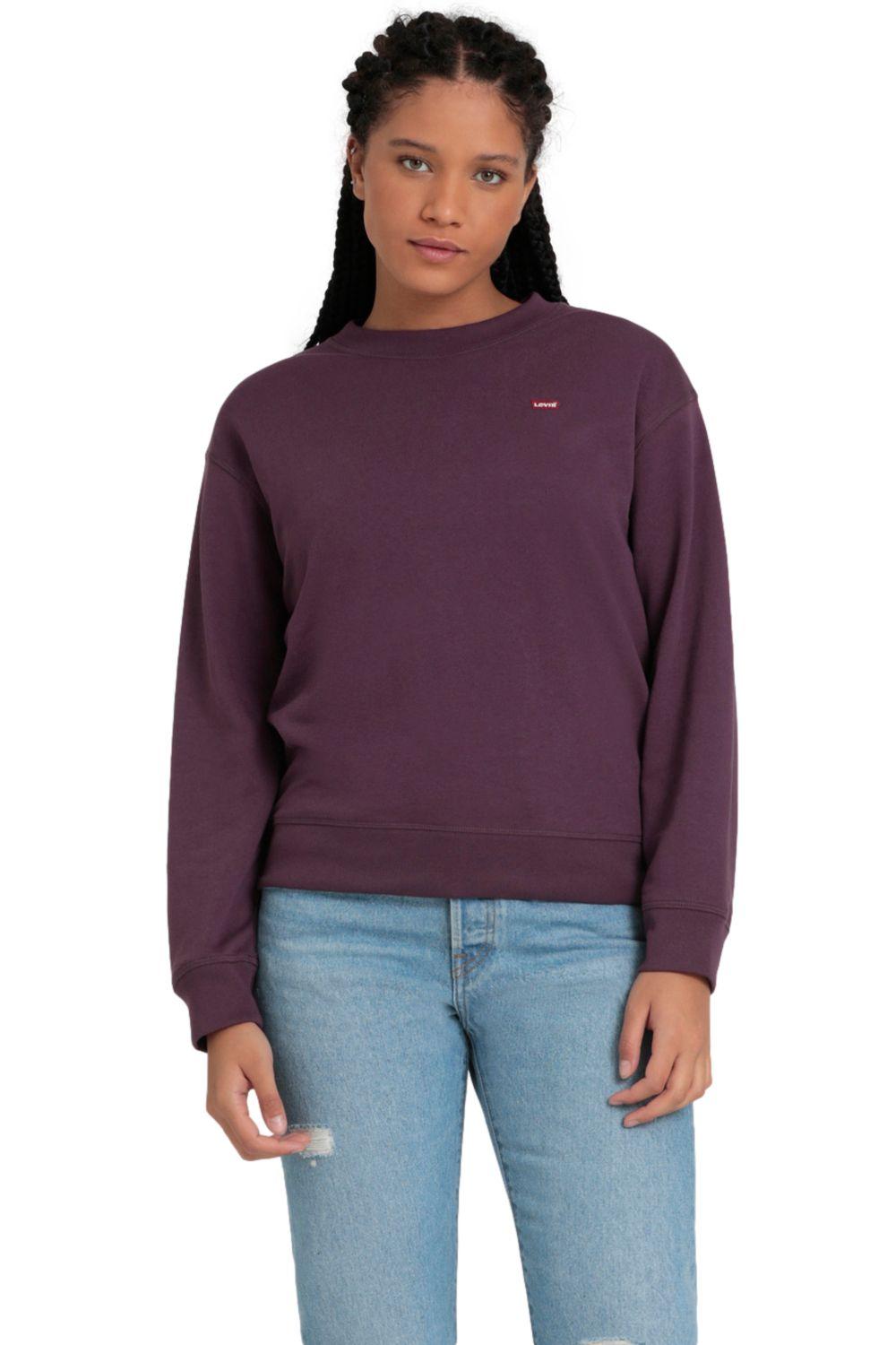Polerón Mujer Regular Fit Mini Logo Morado Levis 24688-0061-4