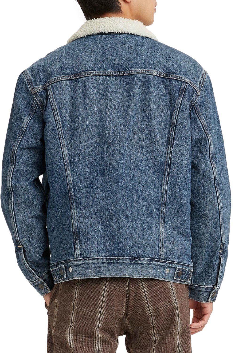 Chaqueta Hombre Trucker Sherpa Azul Levis 16365-0162-1