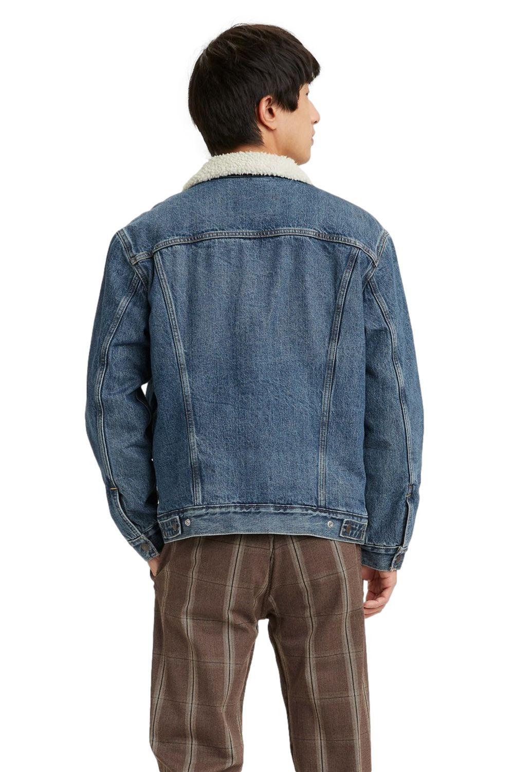 Chaqueta Hombre Trucker Sherpa Azul Levis 16365-0162-2