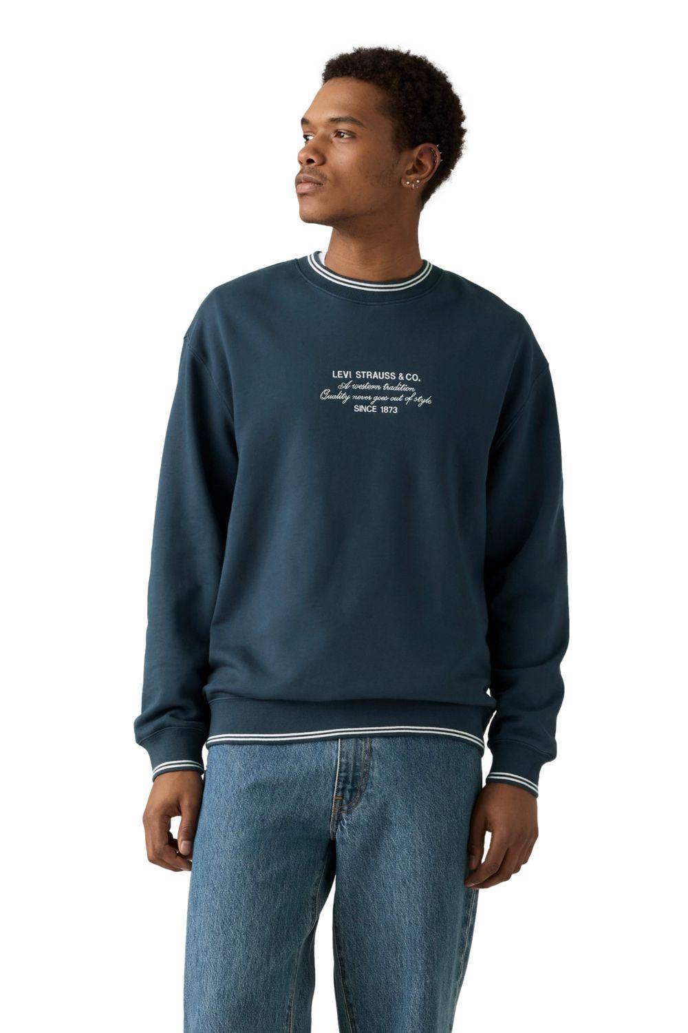 Polerón Hombre Tipped Graphic Crew Azul Levis 004FM-0000-2