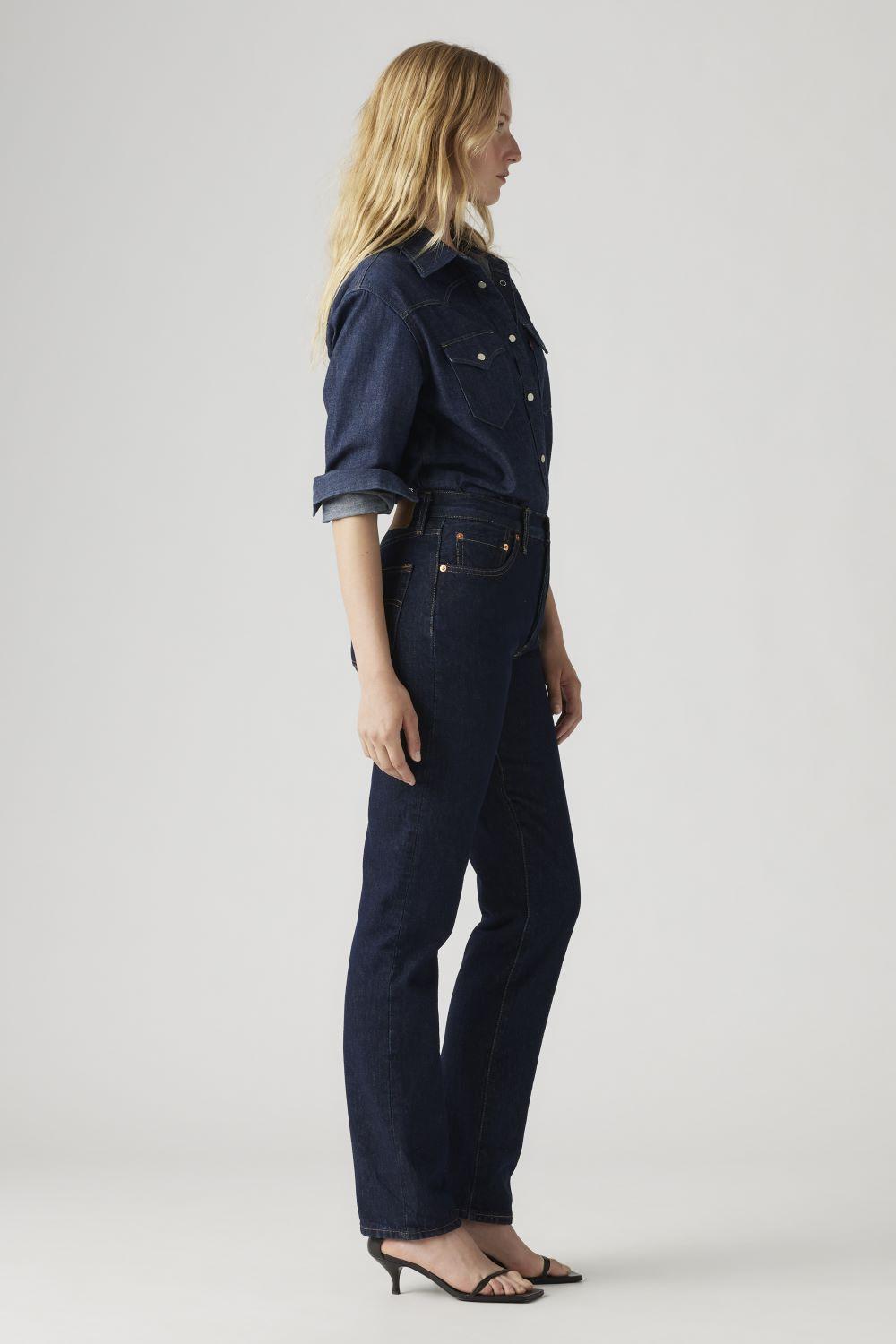 Jeans Mujer 501 Original Fit Azul Levis 12501-0384-2