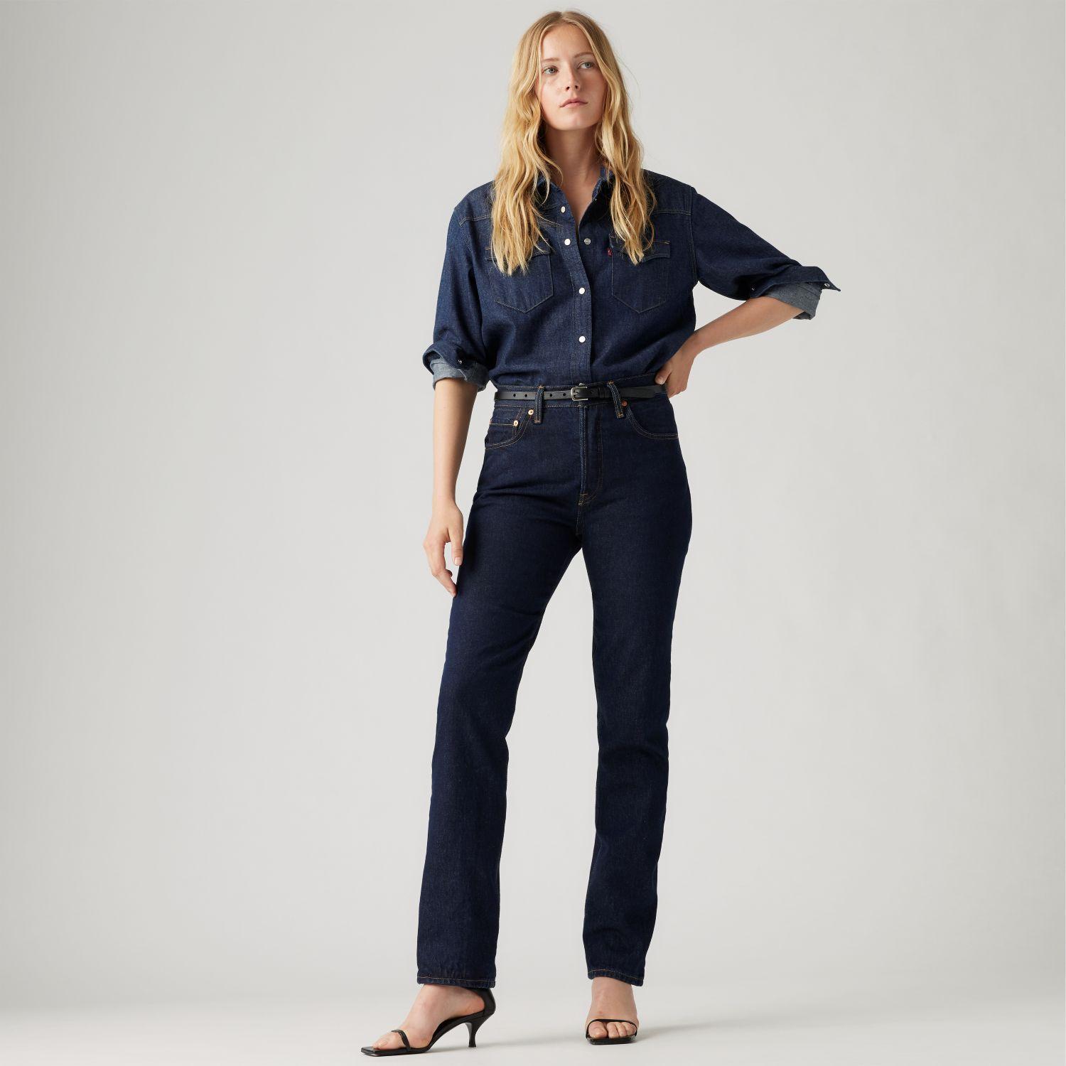 Jeans Mujer 501 Original Fit Azul Levis 12501-0384-1