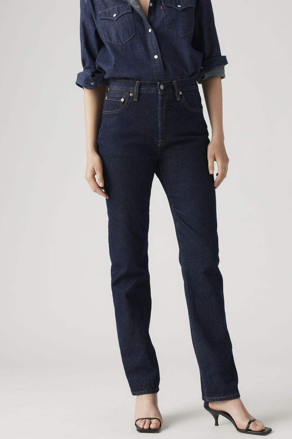 Jeans Mujer 501 Original Fit Azul Levis 12501-0384-0