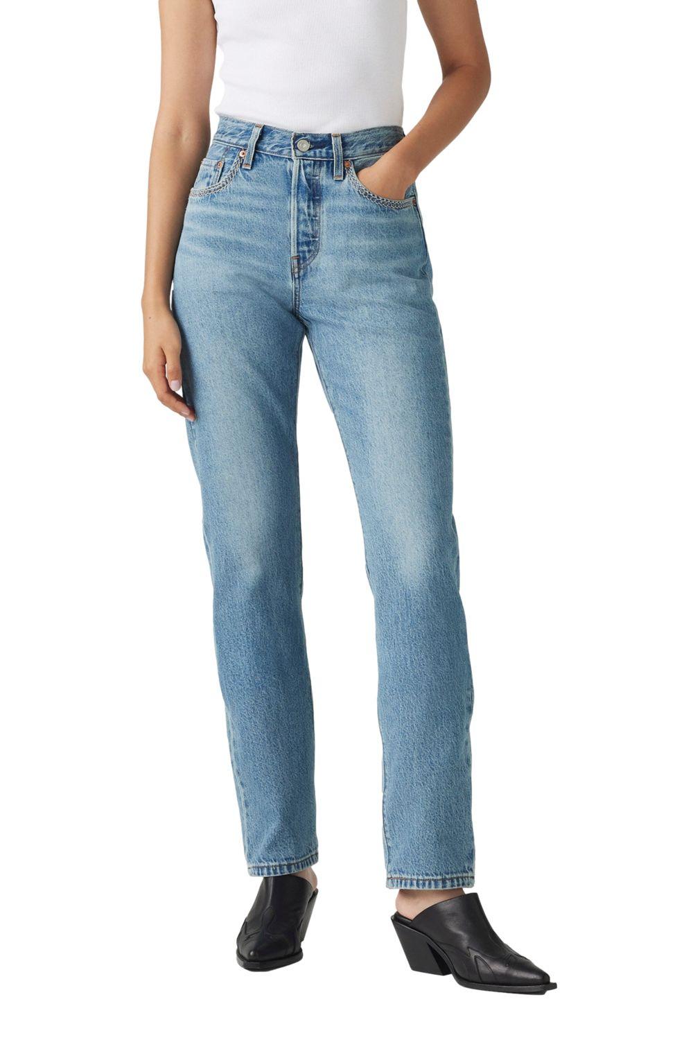 Jeans Mujer 501 Celeste Levis 12501-0576-0