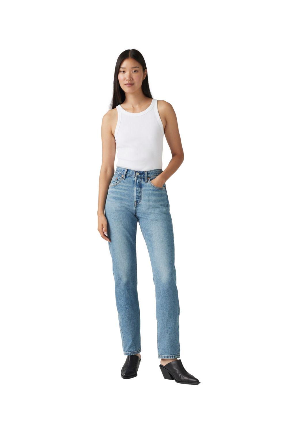 Jeans Mujer 501 Celeste Levis 12501-0576-3