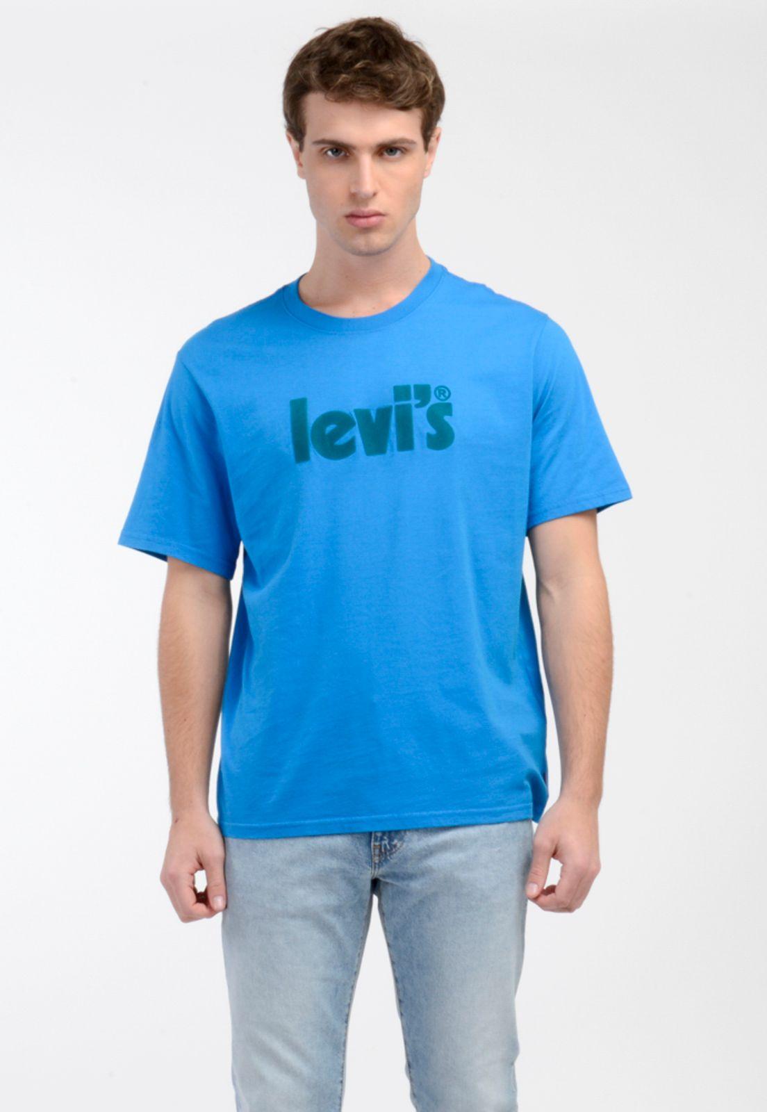 Polera Hombre Lisa Azul Levis 16143-0596-0
