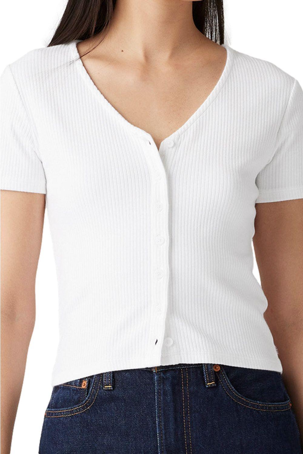 Polera Mujer Muse Tee Blanco Levis A8782-0012-2