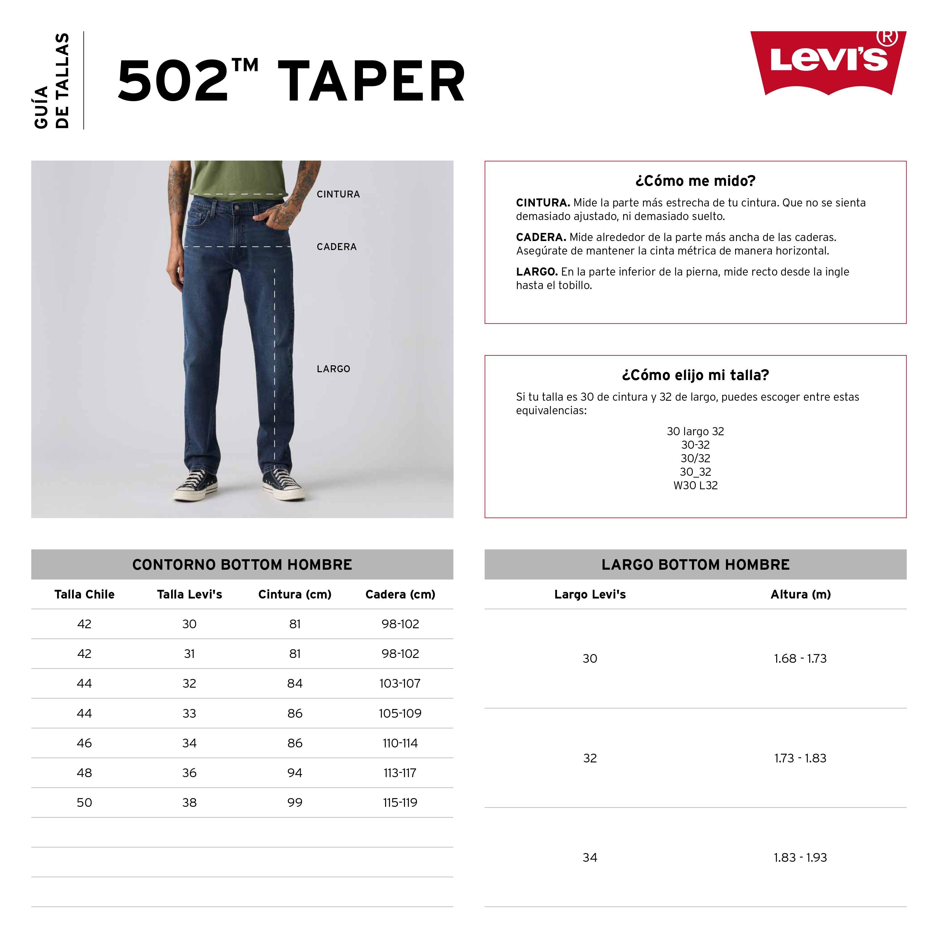 Jeans Hombre 502 Taper Gris Levis 29507-1846-5