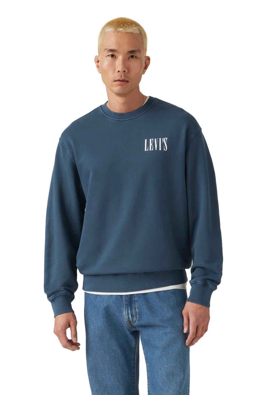 Polerón Hombre Relaxd Graphic Crew Azul Levis 38712-0372-0