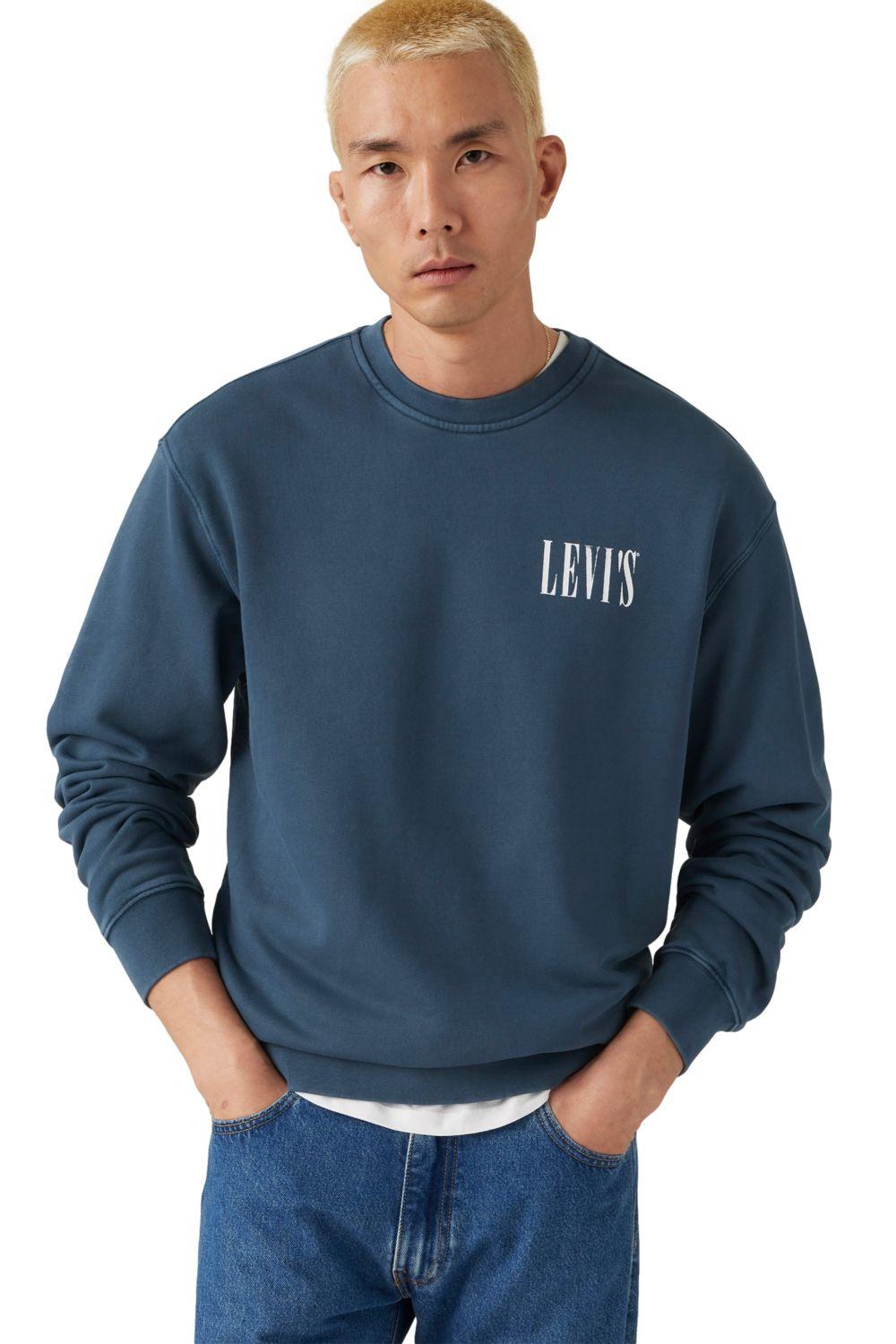 Polerón Hombre Relaxd Graphic Crew Azul Levis 38712-0372-2