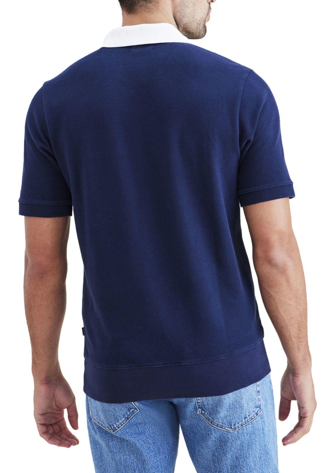 Polera Hombre Polo Johnny Collar Regular Fit Azul-1