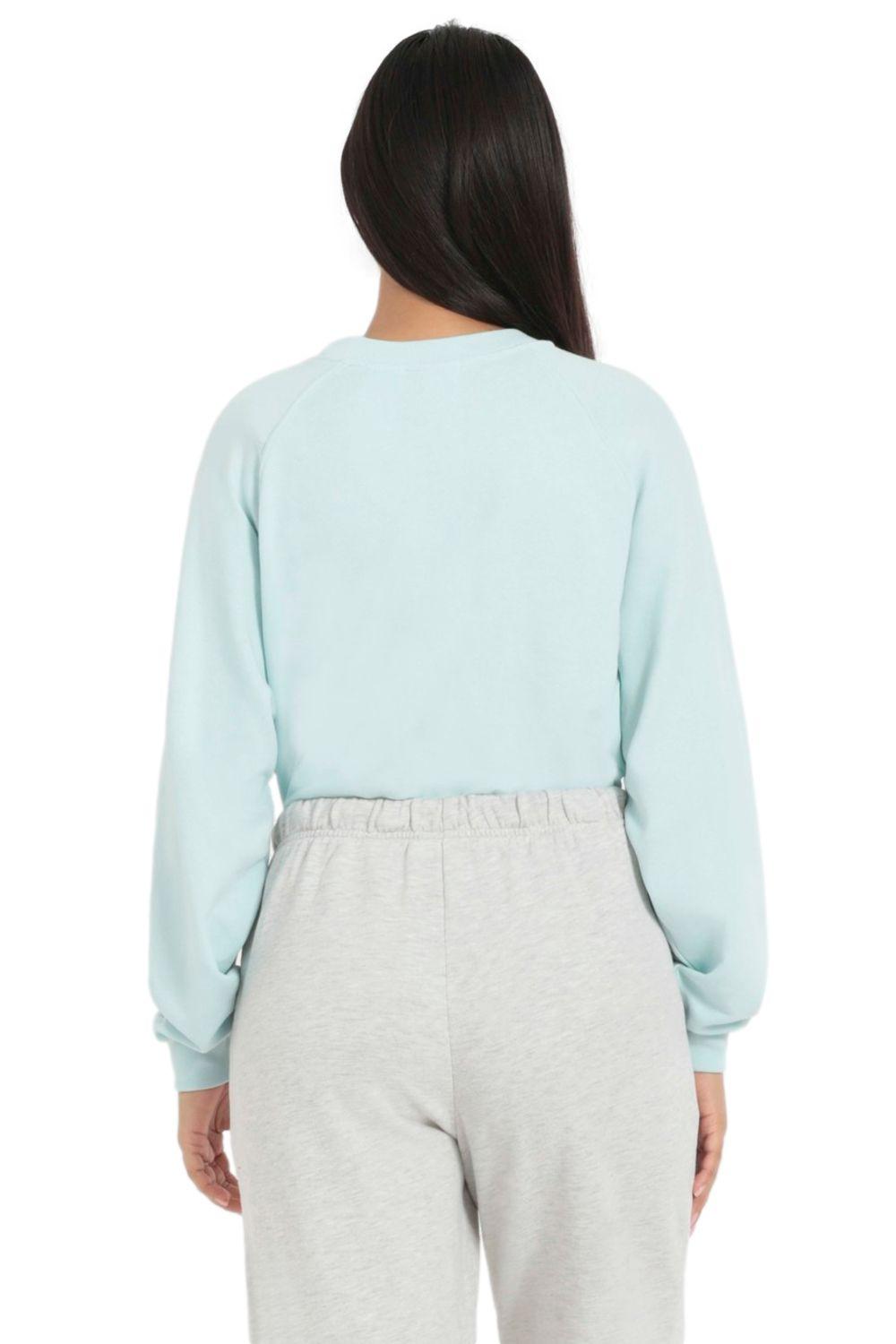 Polerón Mujer Liso con Logo Celeste Levis A4985-0001-2