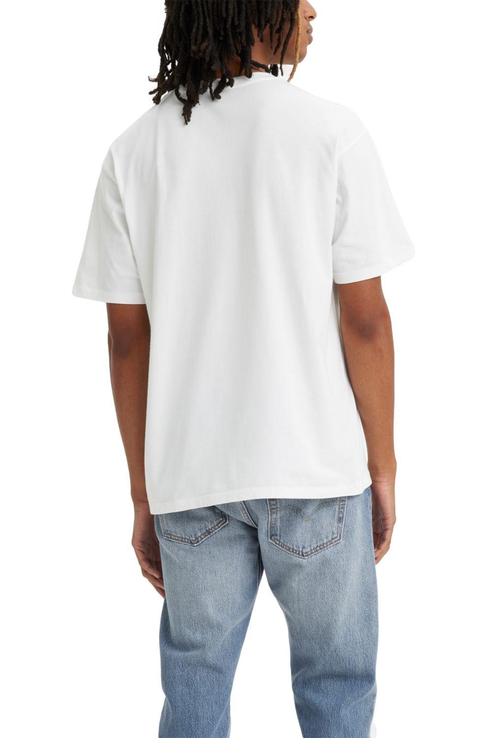 Polera Hombre Manga corta Gráfica Blanco Levis 87373-0079-3