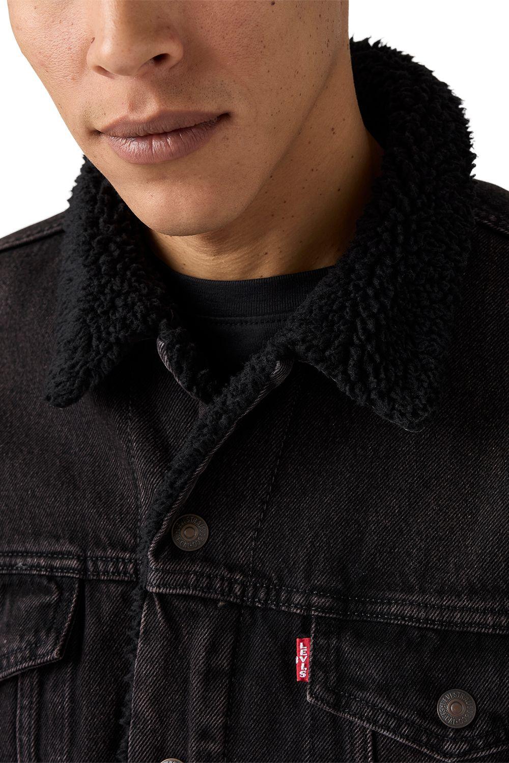 Chaqueta Hombre Type 3 Sherpa Trucker Negro Levis 16365-0291-2