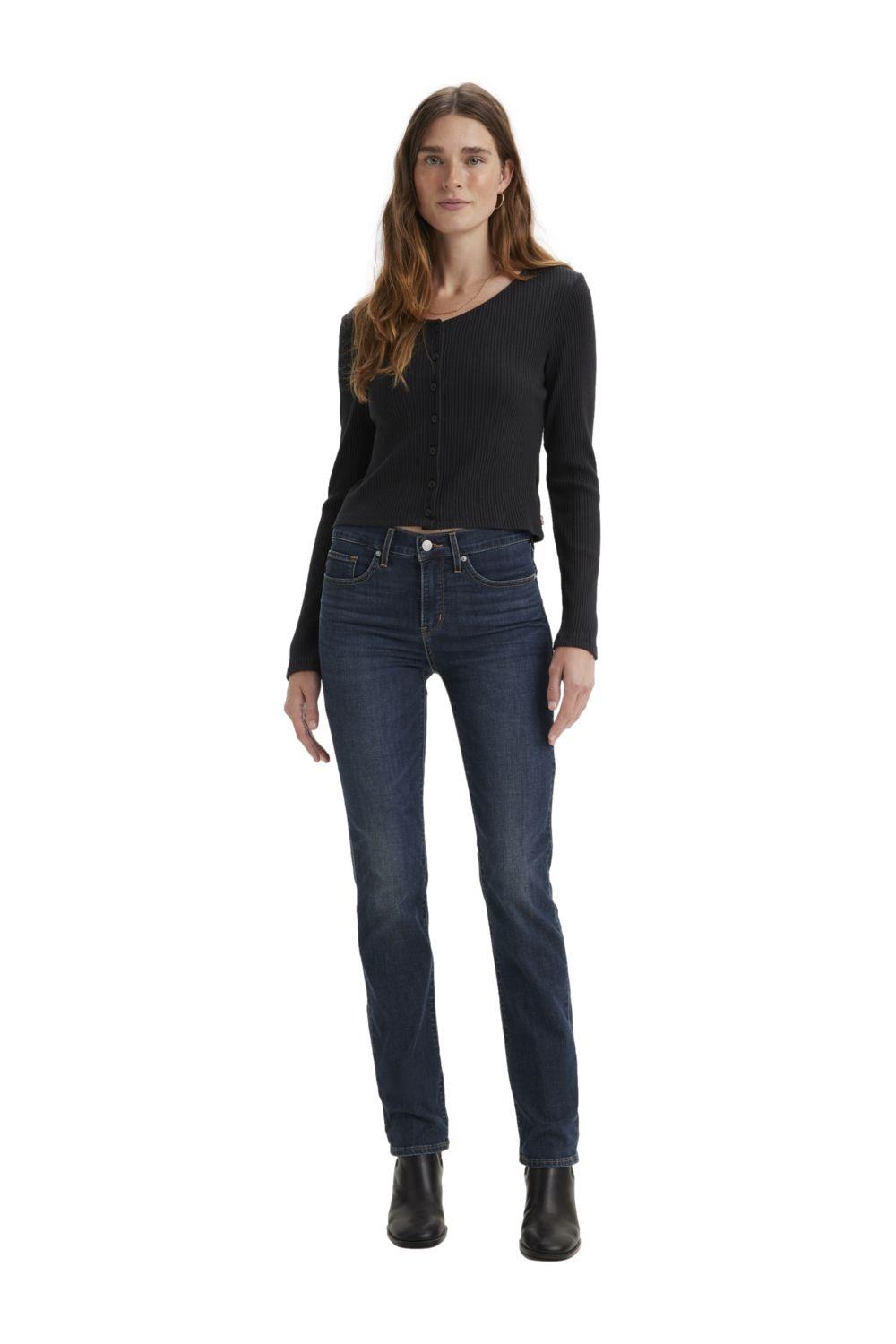 Jeans Mujer 314 Shaping Straight Azul Levis 19631-0198-3