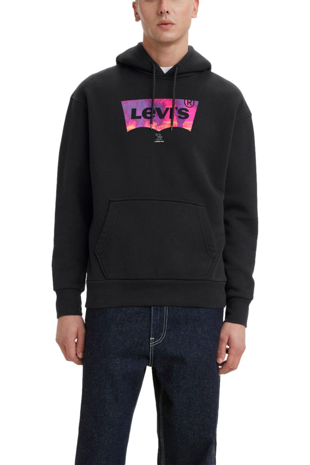 Polerón Hombre Liso con Logo Negro Levis 38821-0117-0