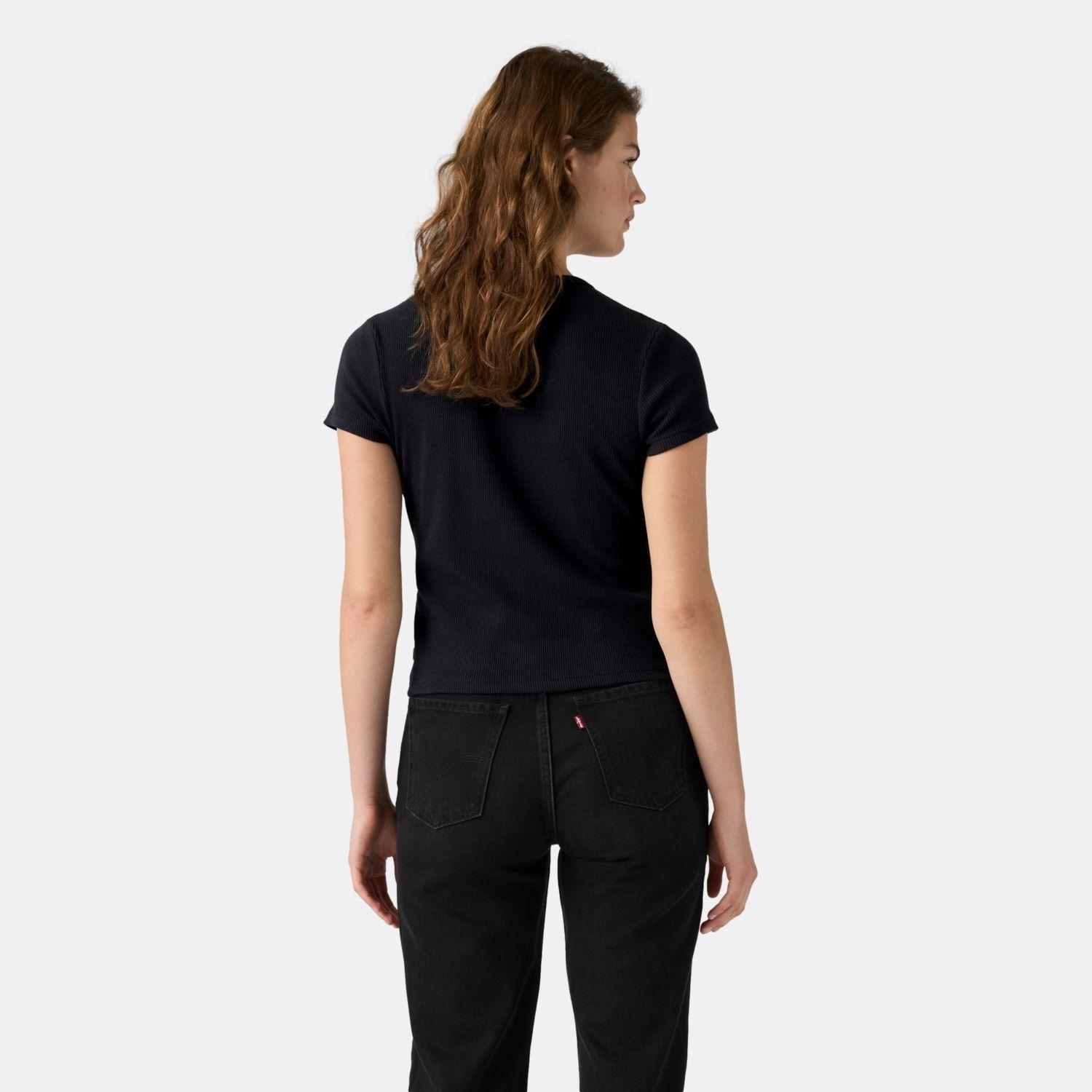 Polera Mujer Rory Button Through Ss Negro Levis 0086M-0000-1