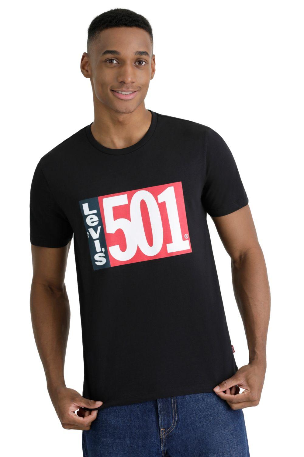 Polera Hombre Regular Fit Negro Levis 56195-0925-4