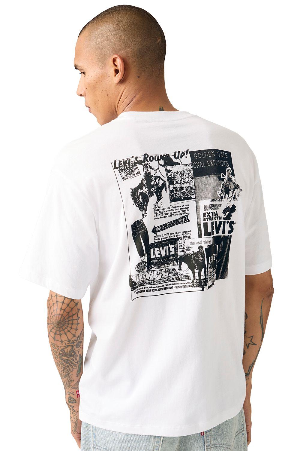 Polera Hombre Vintage Fit Graphic Tee Blanco Levis 87373-0394-3