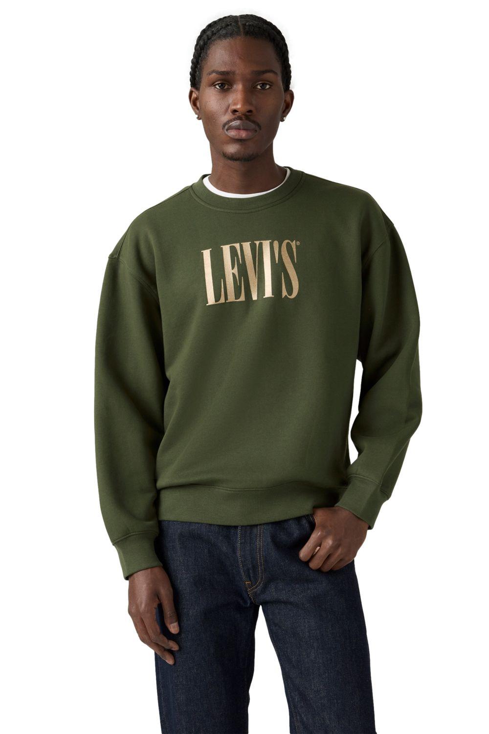 Polerón Hombre Relaxd Graphic Crew Verde Levis 38712-0411-2