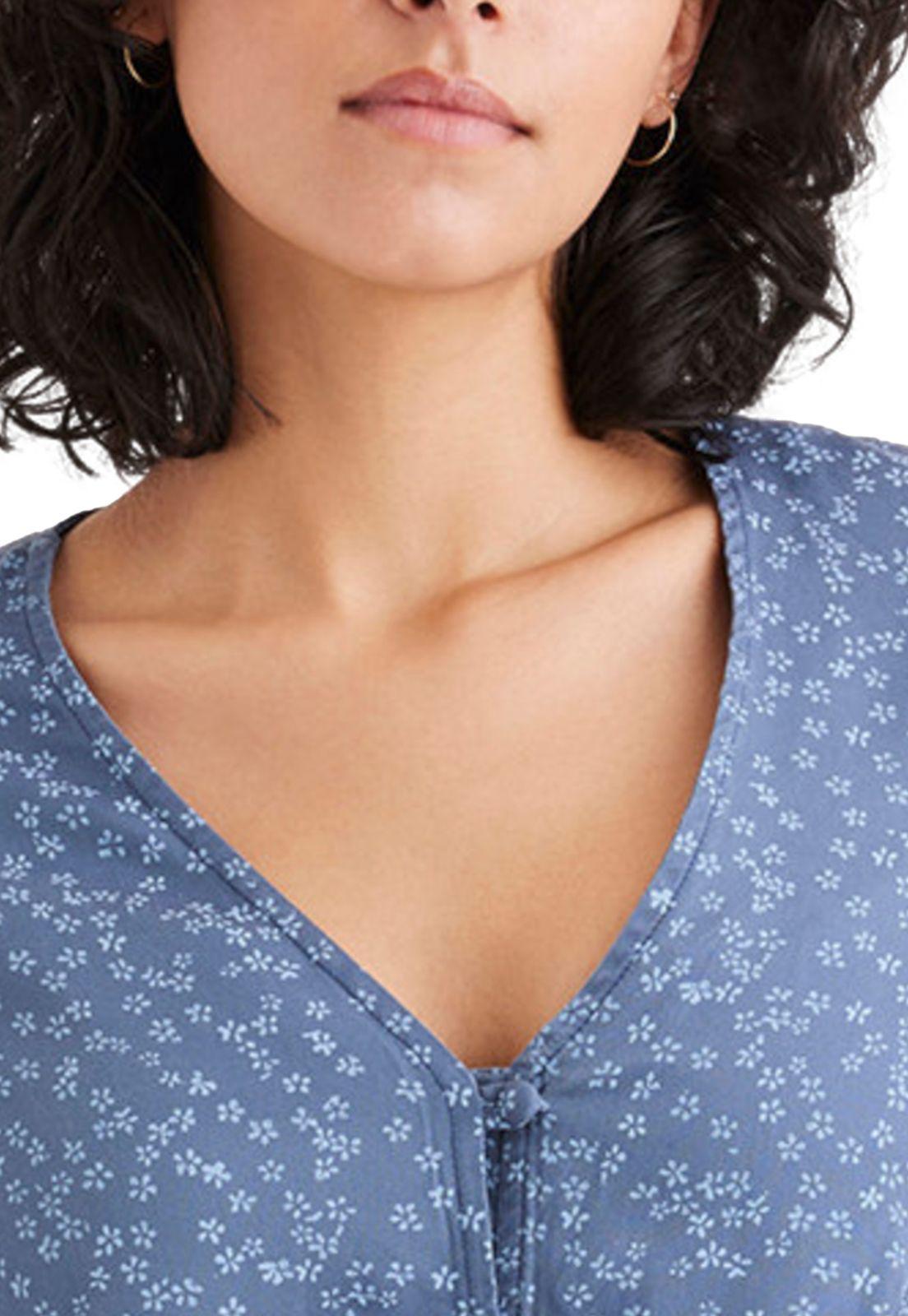 Blusa Mujer Tie Back Regular Fit Azul A8850-0000-1
