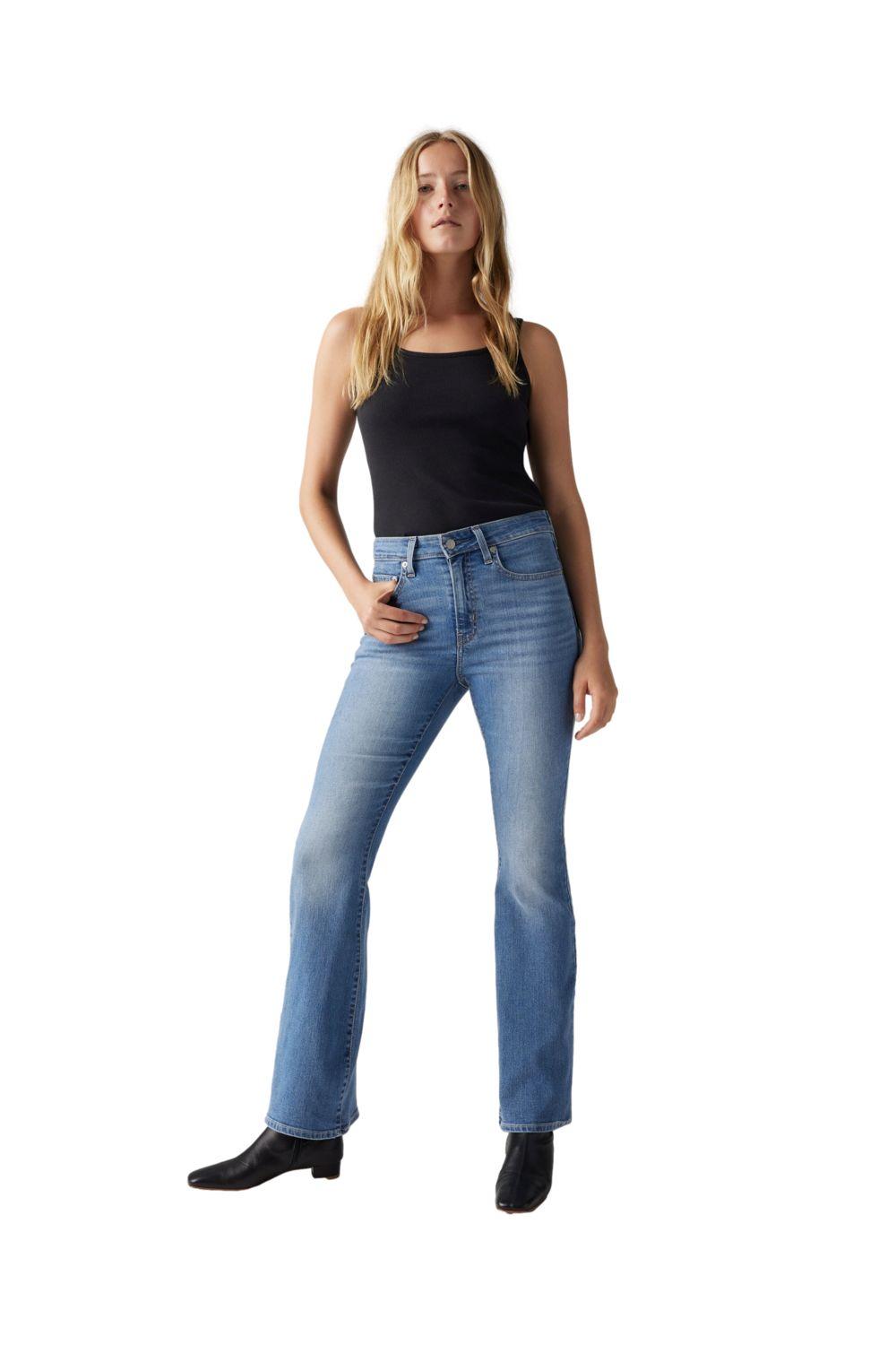 Jeans Mujer 726 Hr Flare Celeste Levis A3410-0115-3