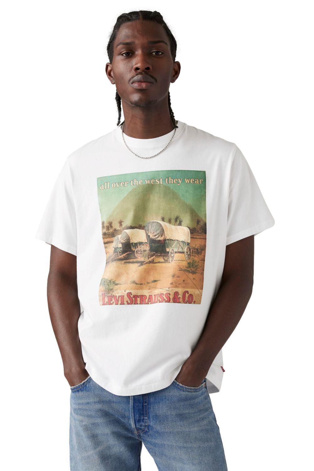 Polera Hombre Ss Relaxed Fit Tee Blanco Levis 16143-1652-0