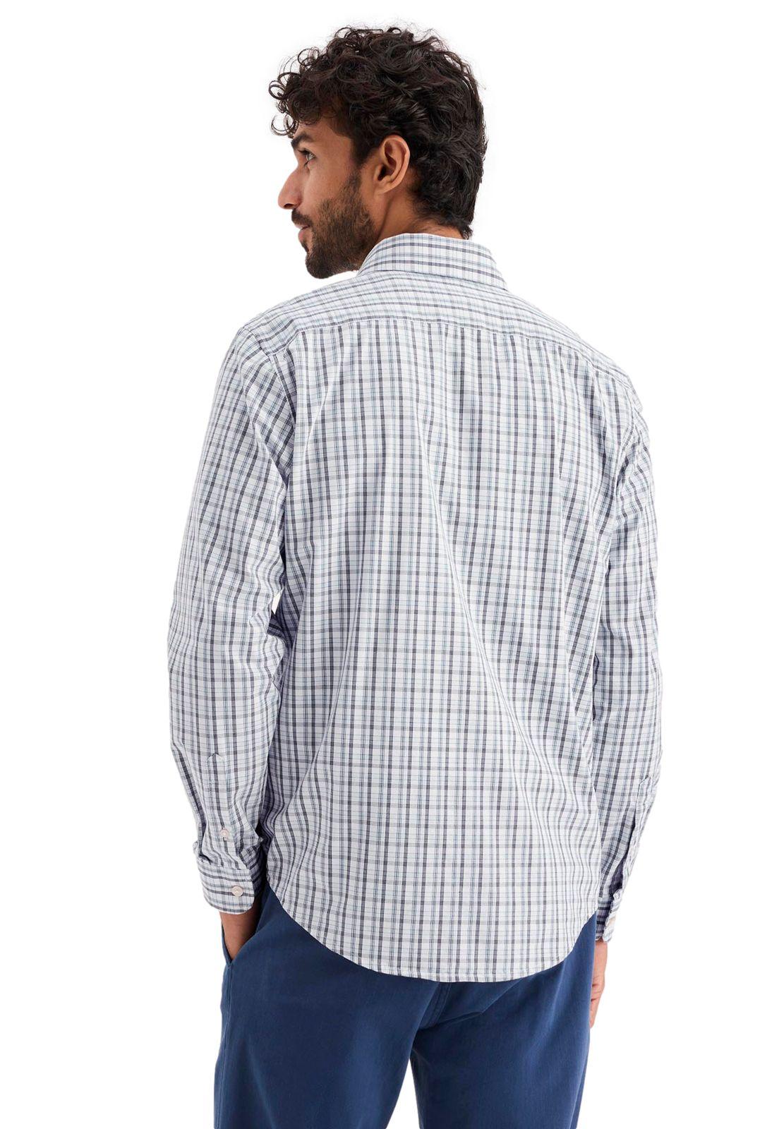 Camisa Hombre Workday LS Classic Fit Azul Cuadros A9386-0039-2