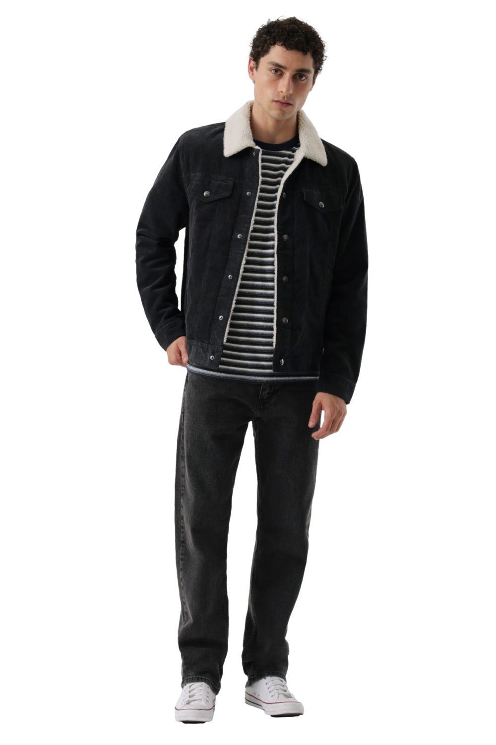 Chaqueta Hombre Shacket Sherpa Negro Levis 59491-0603-3