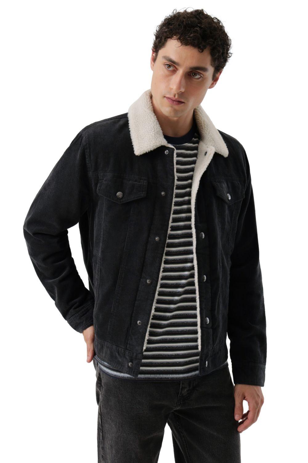 Chaqueta Hombre Shacket Sherpa Negro Levis 59491-0603-4