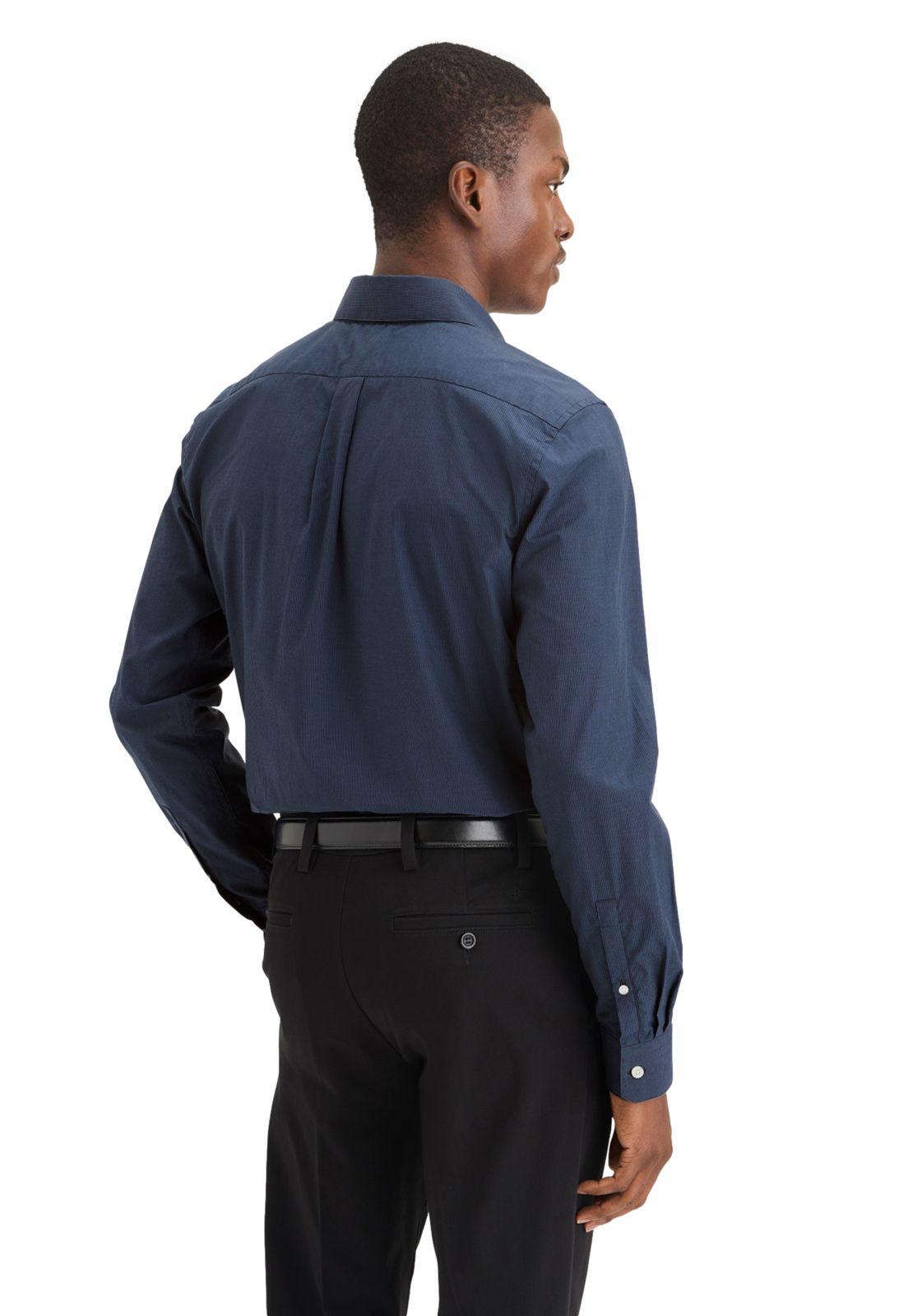 Camisa Hombre Crafted LS Slim Fit Azul A4285-0025-2