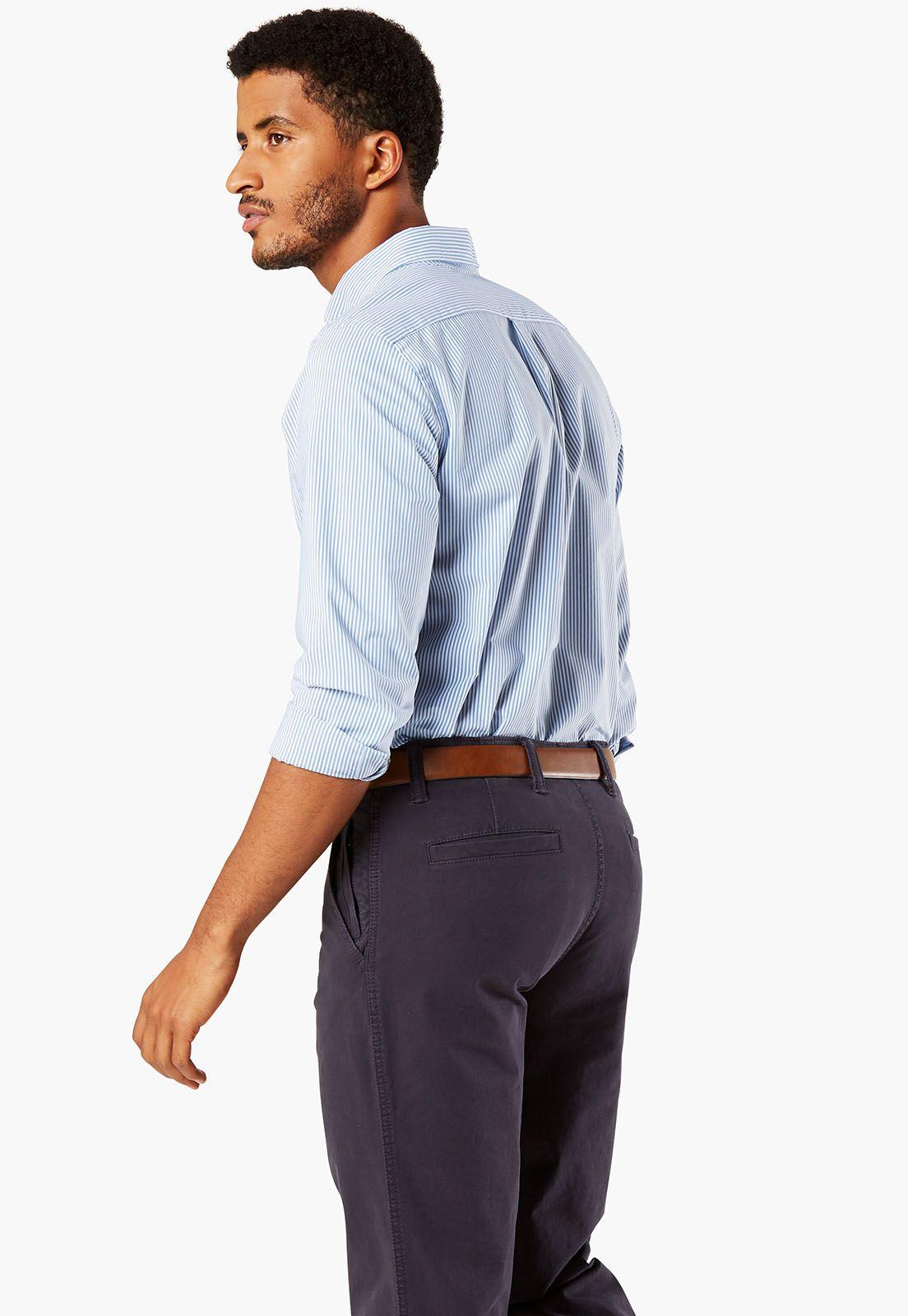 Camisa Signature Comfort Flex Standard Fit Celeste 52661-0002-1