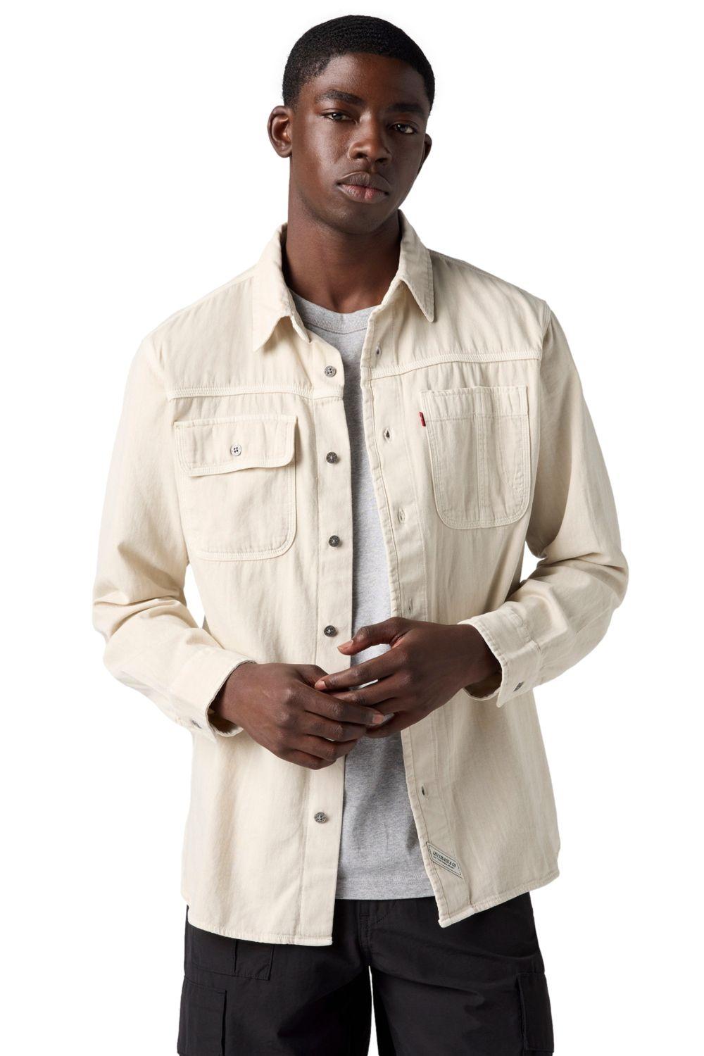 Camisa Hombre Ls Auburn Worker Beige Levis A7224-0012-2