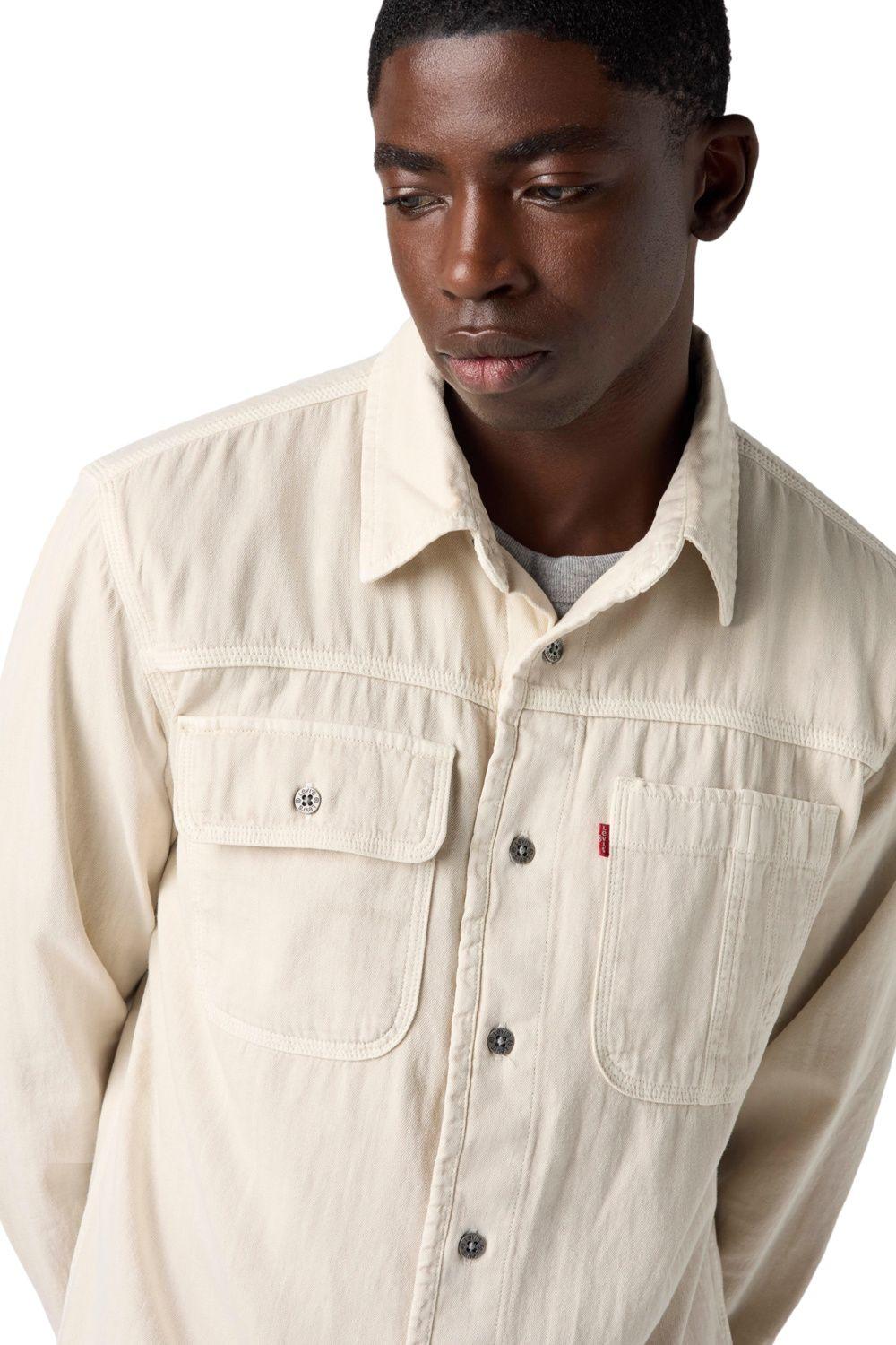 Camisa Hombre Ls Auburn Worker Beige Levis A7224-0012-3