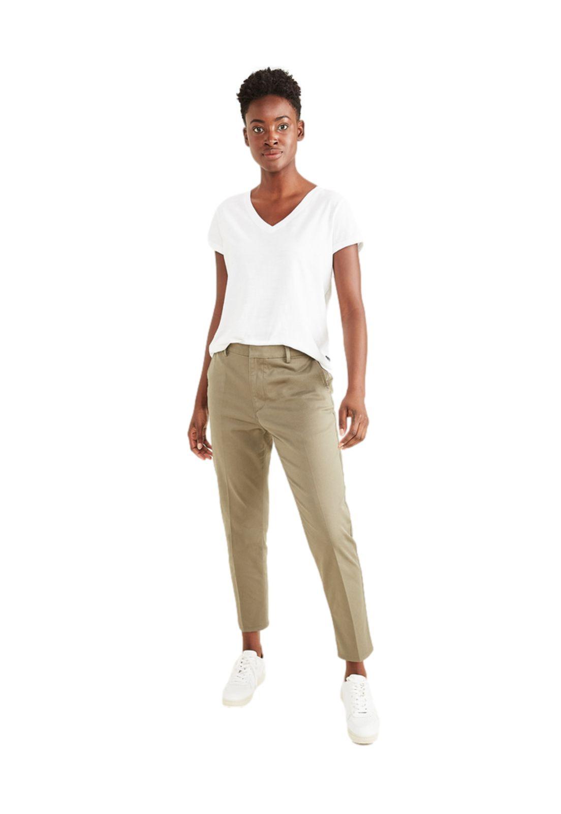 Polera Mujer V-neck Tee Slim Fit Blanca A1759-0000-2