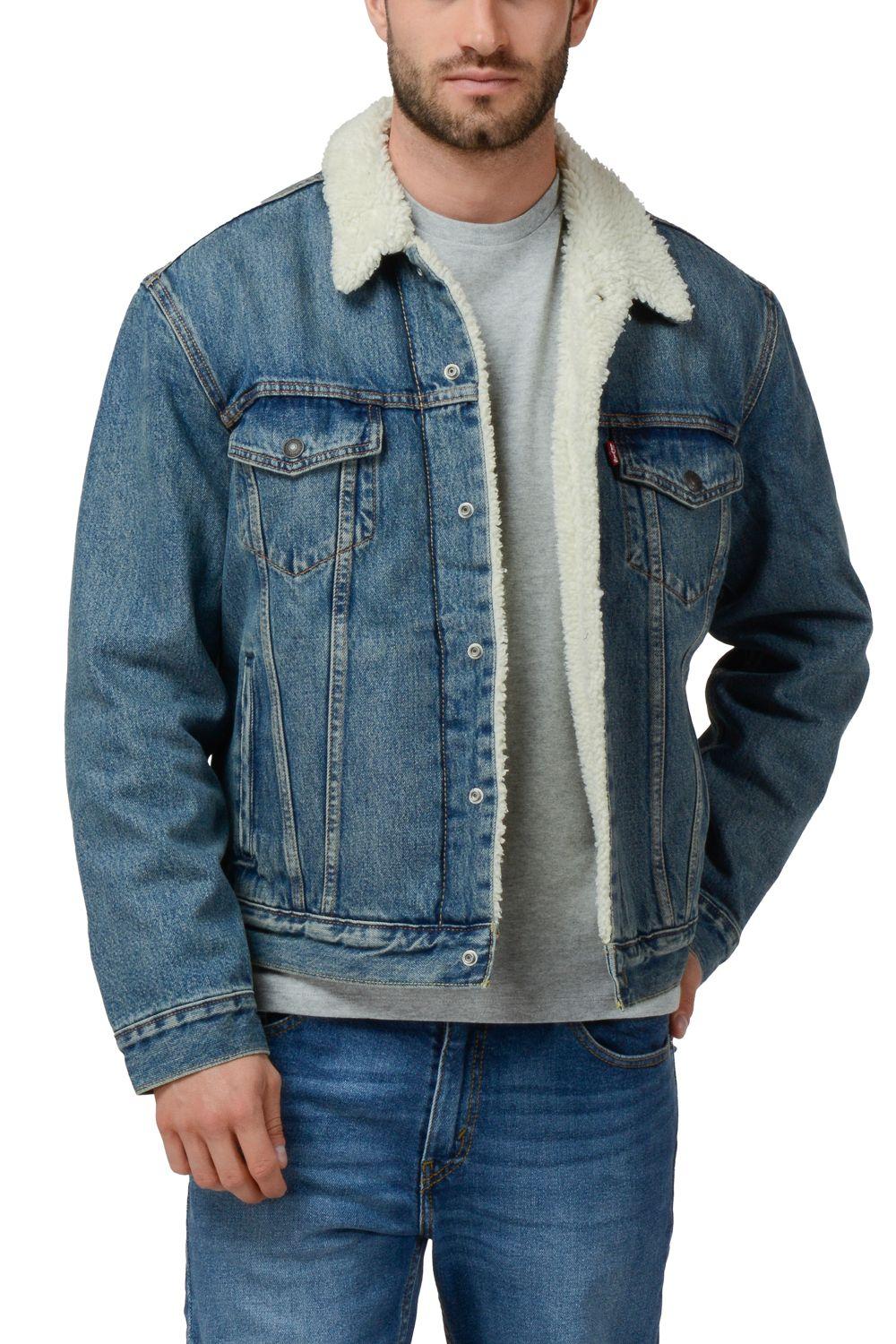 Chaqueta Hombre Sherpa Trucker Azul Levis 16365-0128-3