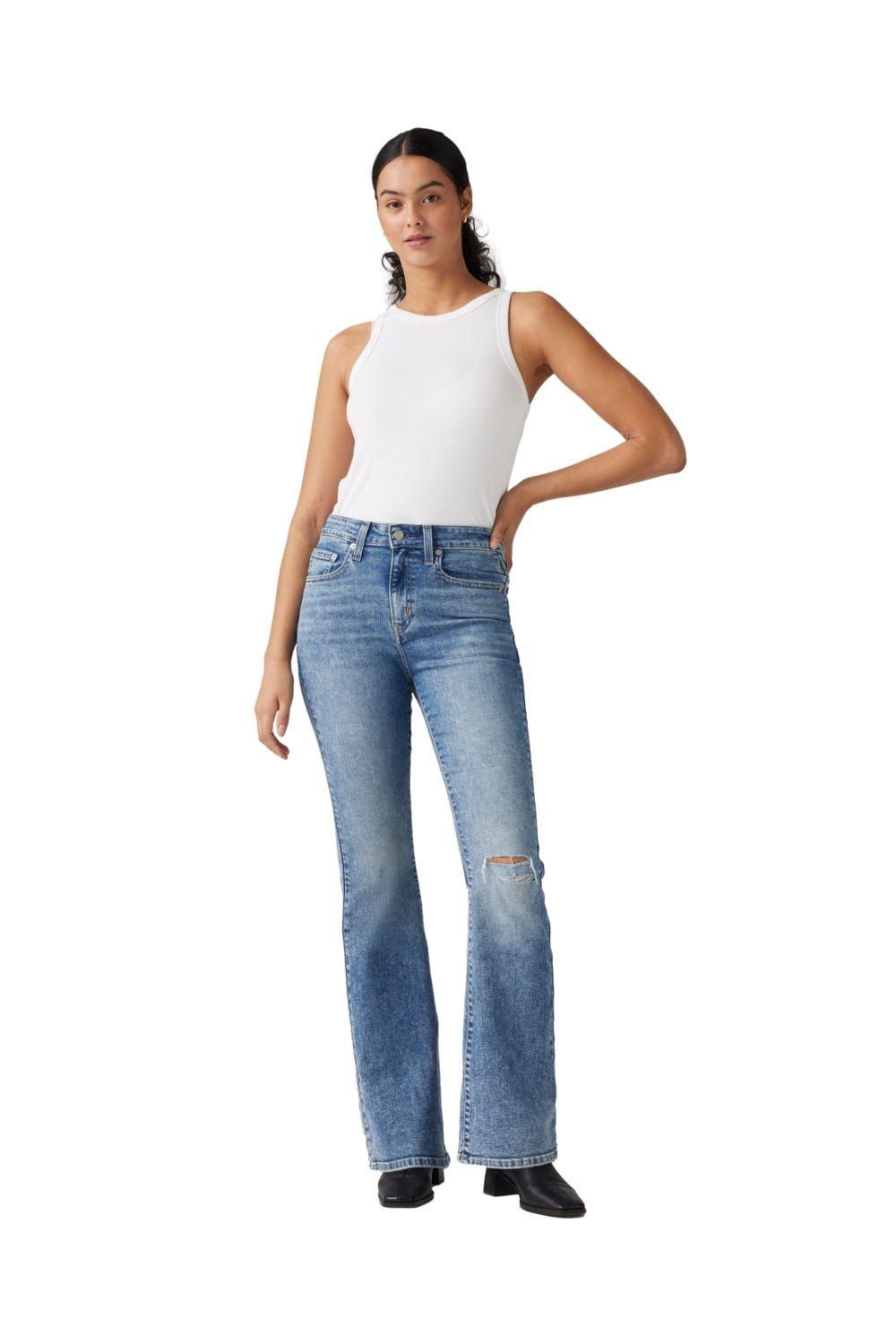 Jeans Mujer 726 Hr Flare Celeste Levis A3410-0072-3
