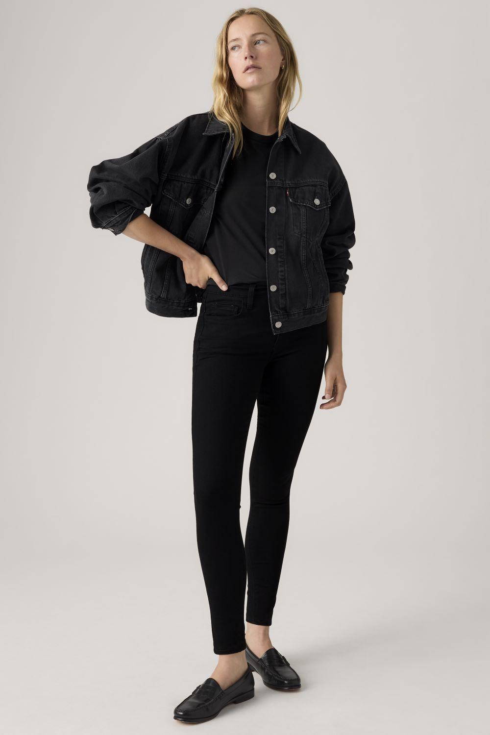 Jeans Mujer 720 HighRise Super Skinny Negro Levis 52797-0022-1