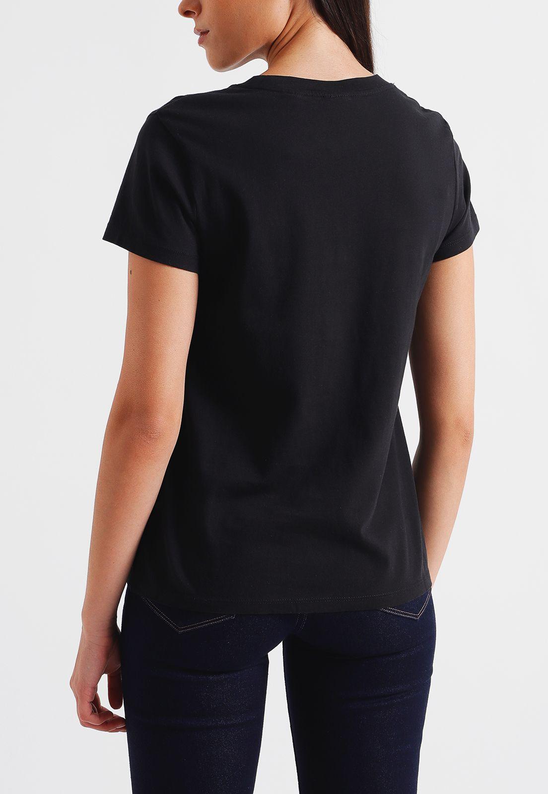Polera Mujer Regular Fit Lisa Negro Levis 39185-0045-1