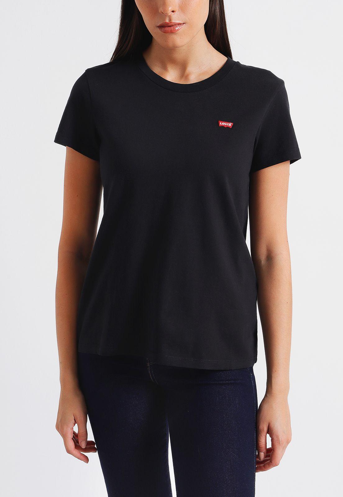Polera Mujer Regular Fit Lisa Negro Levis 39185-0045-0