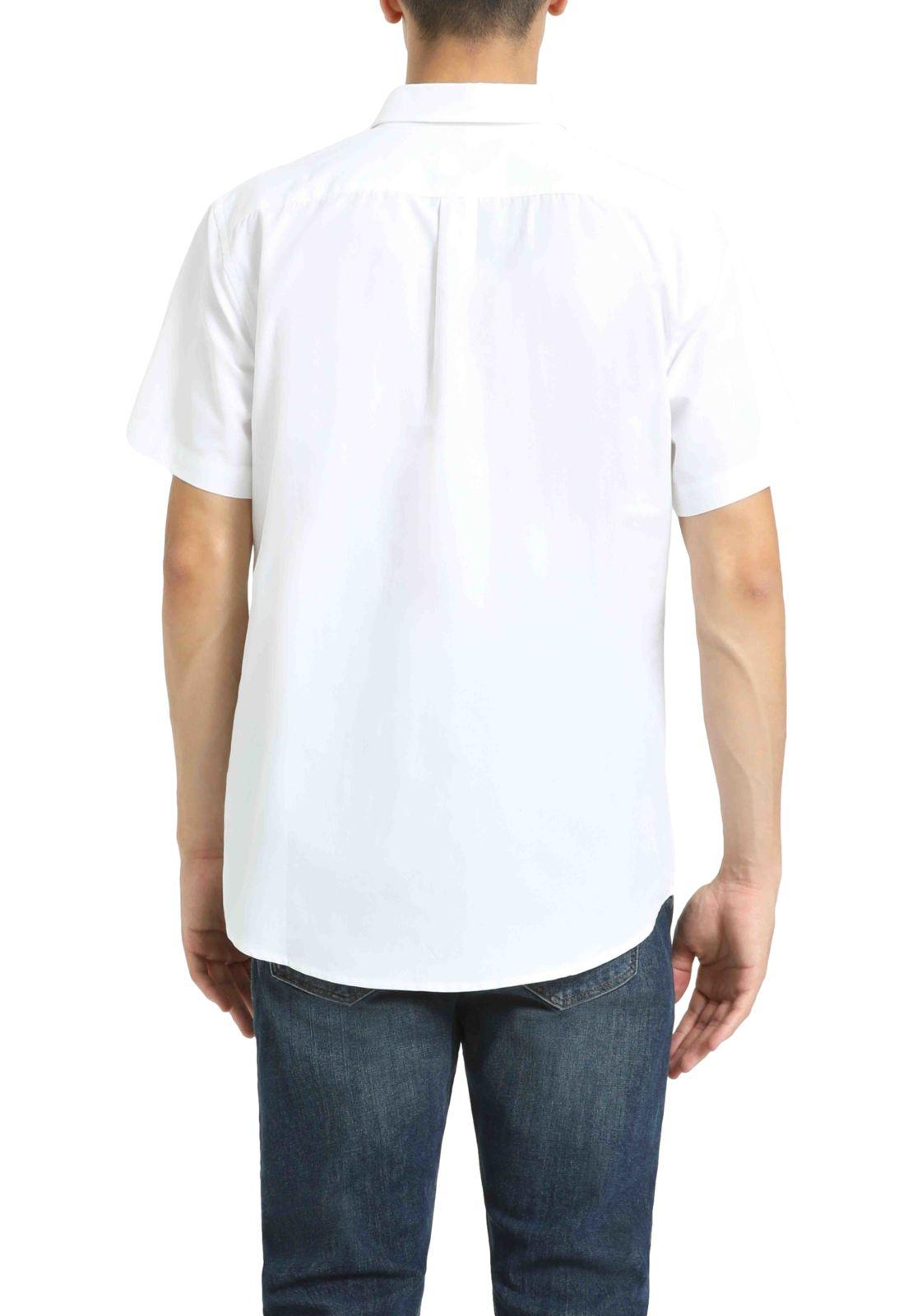 Camisa Hombre Woven Refine SL Regular Fit Blanco 54729-0927-2