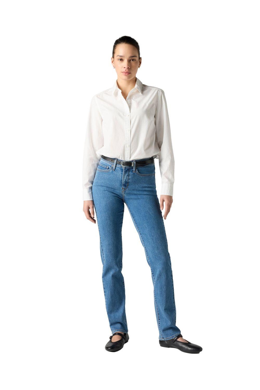 Jeans Mujer 314 Shaping Straight Azul Levis 19631-0301-3