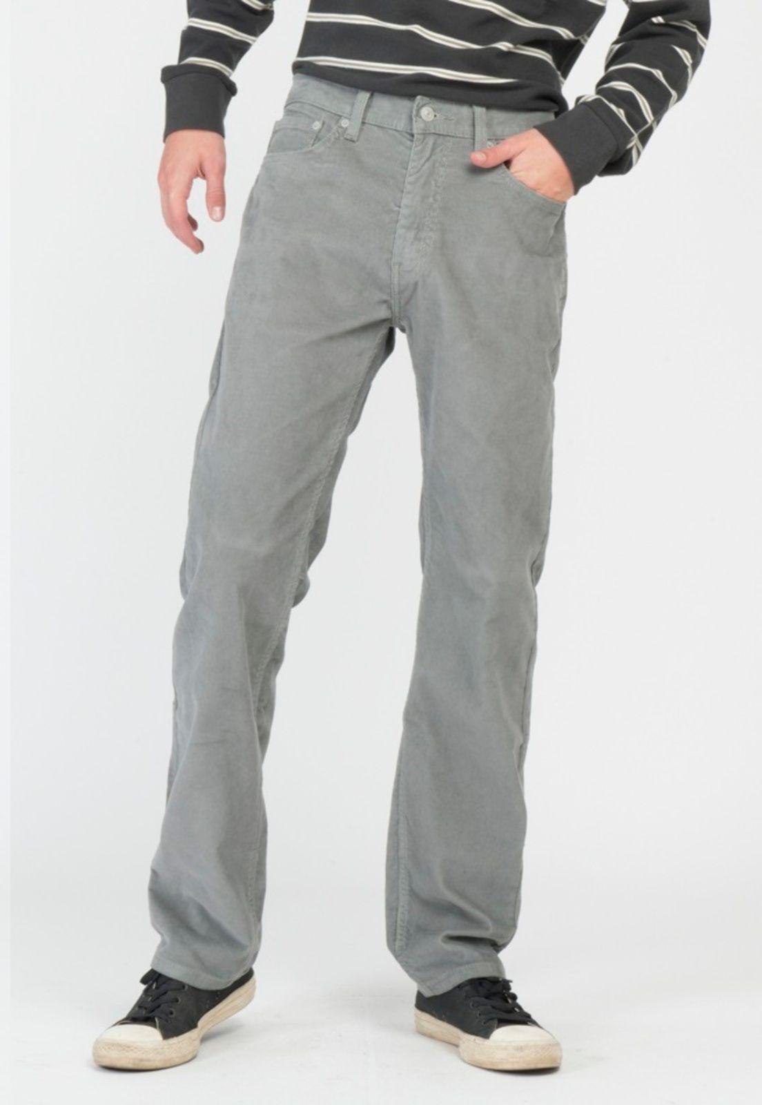 Jeans Hombre de Cotelé 505 Regular Gris Levis 00505-2058-0