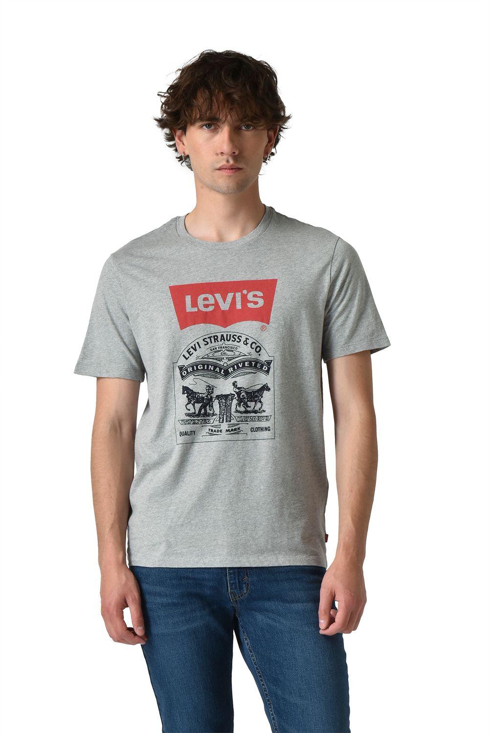 Polera Hombre Graphic Crewneck Tee Gris Levis 22491-1987-0