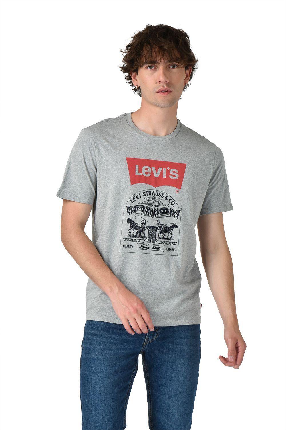 Polera Hombre Graphic Crewneck Tee Gris Levis 22491-1987-2